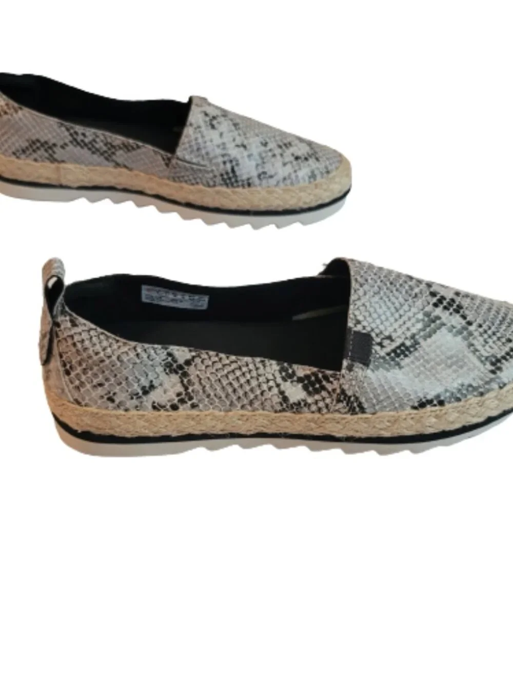 Timberland Women Slip-On Flats Size 8 Snakeskin Leather Espadrille Earthy Indie - Picture 10 of 13